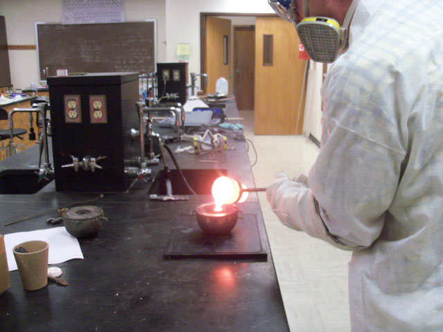 DR. ILER POURING METAL